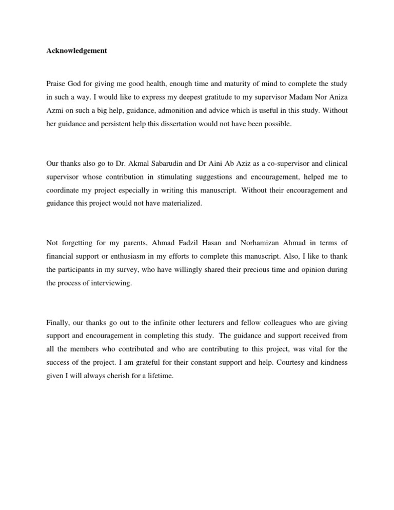 Master thesis acknowledgement sample image