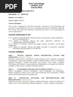 Vlsi Technology Lesson Plan