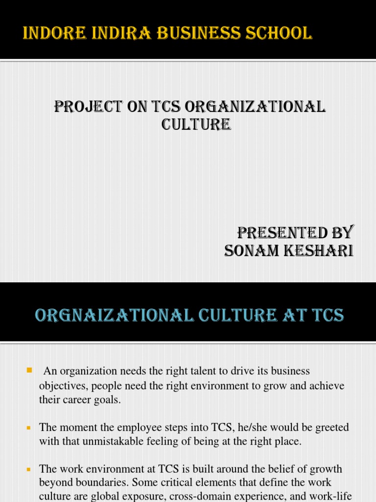 Culture Tcs | Work–Life Balance | Leadership