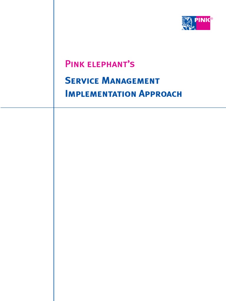 Pink Elephant SM Implementation Roadmap | PDF | Itil | It Service ...