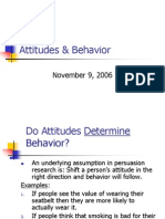 Attitudes Behavior