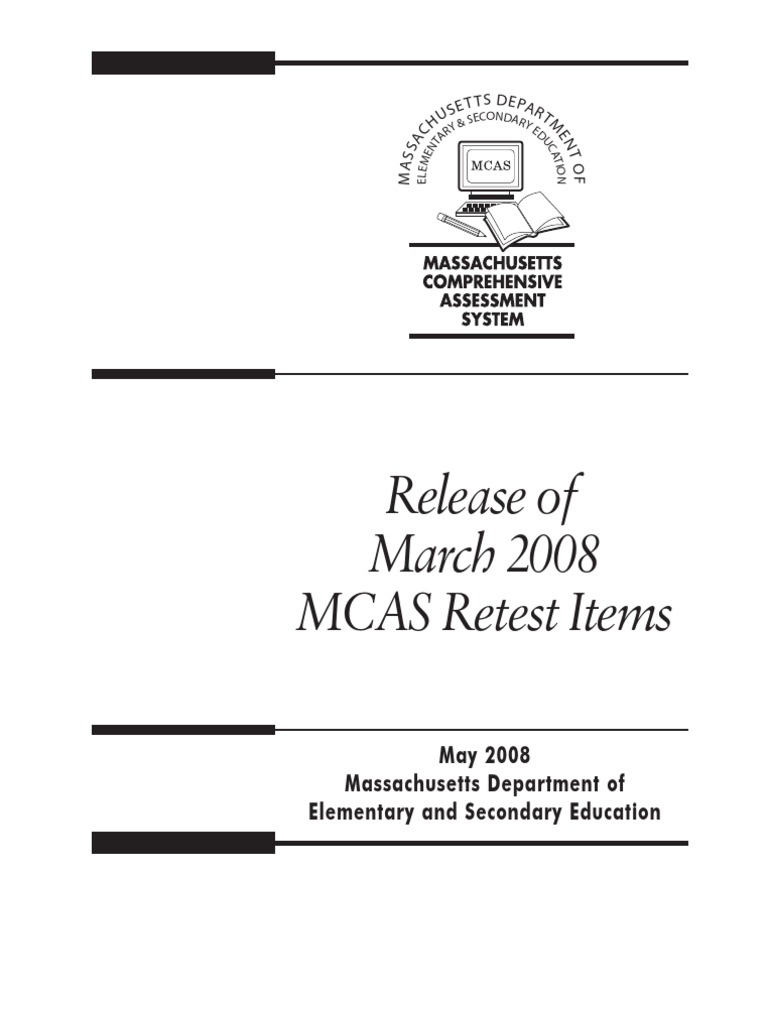 MCAS Test Items | PDF
