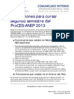 Comunicado #076-Inscripciones Proces 2013-2-Interno