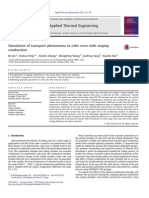 Simulation of transport phenomena in coke oven with staging combustion