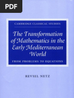 The Transformation of Mathematics in The Early Mediterranean World