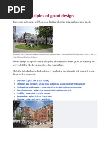 Seven Principles of Good Urban Design