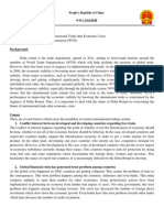Position Paper - The Future of International Trade After Economic Crisis - China