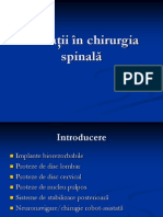 Inovaţii în chirurgia spinală