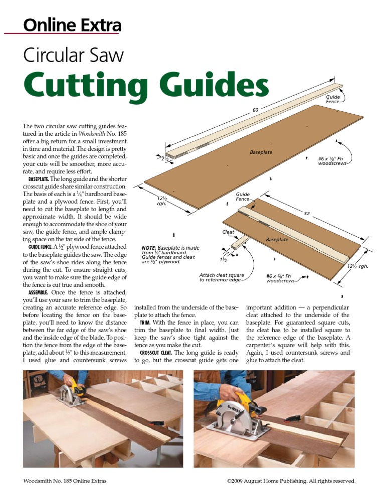 Circular Saw Cutting Guides