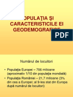 Populatia Europei Si Romaniei - Prezentare
