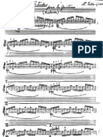 Etudes Pour La Guitarra (Manuscript) - H. Villa-Lobos