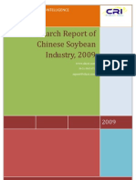 Research Report of Chinese Soybean Industry, 2009