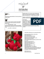 Knit Ruby Bear: Design by Michele Wilcox
