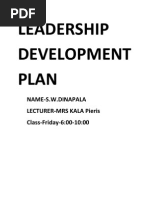 Leadership Development Plan Final