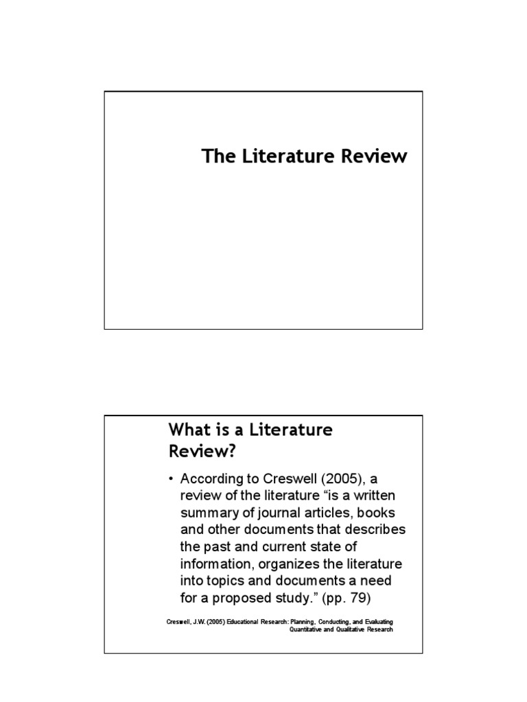 literature review validity