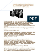 For The Love of Norman Brown (Robert Gibson Patterson: "Norman O. Brown: A 20th Century Intellectual Odyssey", 2004/ Norman O. Brown, "Love's Body", 1966)
