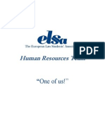 Human Resources Team: "One of Us!"
