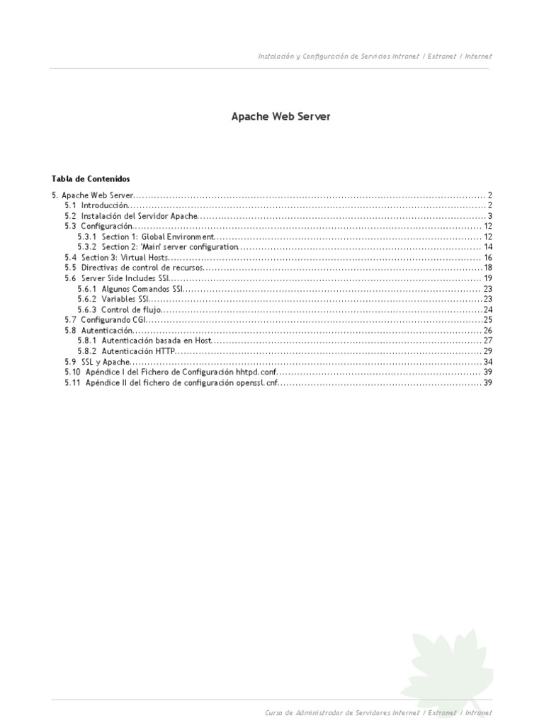 Apache Web Server | PDF