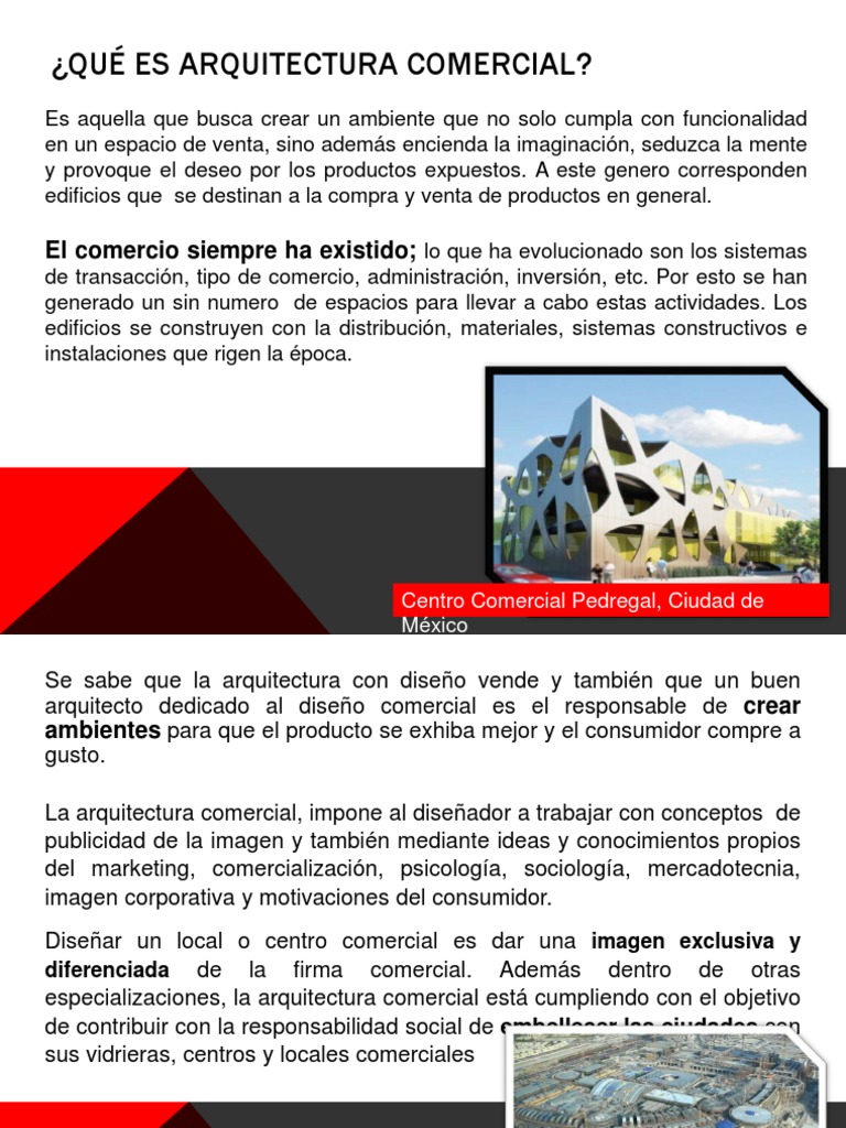 Definición de Arquitectura Comercial | PDF | Comercio | Marketing