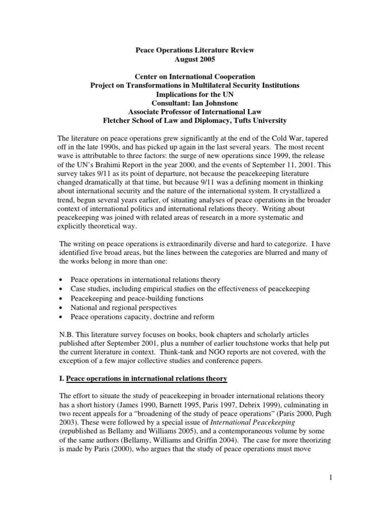 Literature review on peace education picture