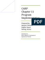 Chapter 11 Program Implementation
