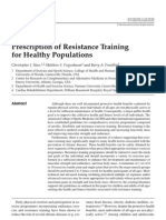 Prescription of Resistance Training For Healthy Populations