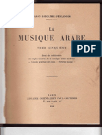 In French - La Musique Arabe - Tome 5 LIST of MAQAMS by D'Erlanger