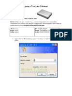 Rotear Modem para o Velox Da Telemar