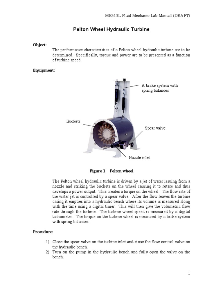 Pelton Wheel | Download Free PDF | Turbine | Wheel