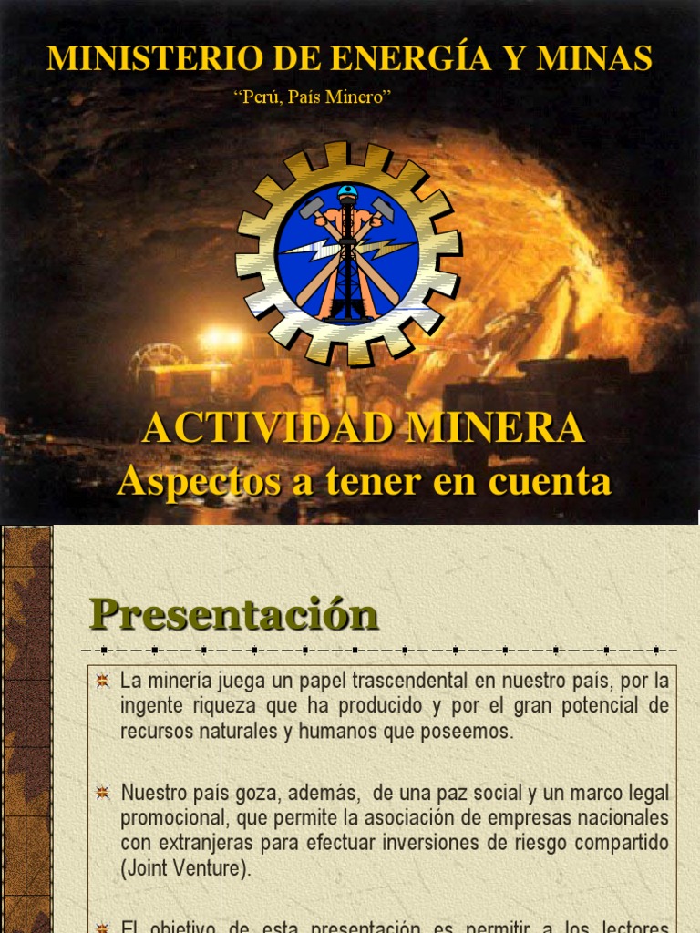 Aspectos Clave de la Actividad Minera | PDF