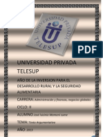 Universidad Privada Telesup Trabajp Grupal Desarrollado
