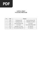 Jadwal Piket Wakasek