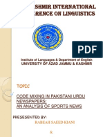 Research Paper (applied linguistics)