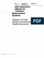 Handbook For: Quality Assurance Air Pollution Measurement Systems