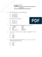 Pahang Matriculation College Ministry of Education Tutorial 1 (Physicals Quantities and Measurements) Section A