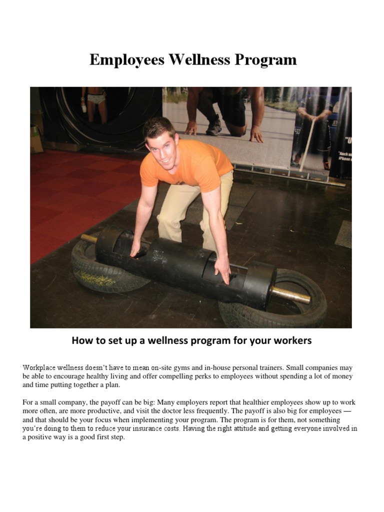 Employee Wellness Program Guide | PDF | Determinants Of Health | Wellness