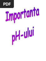 Importanta PH-ului