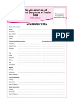 The Association of Breast Surgeons of India: Membership Form