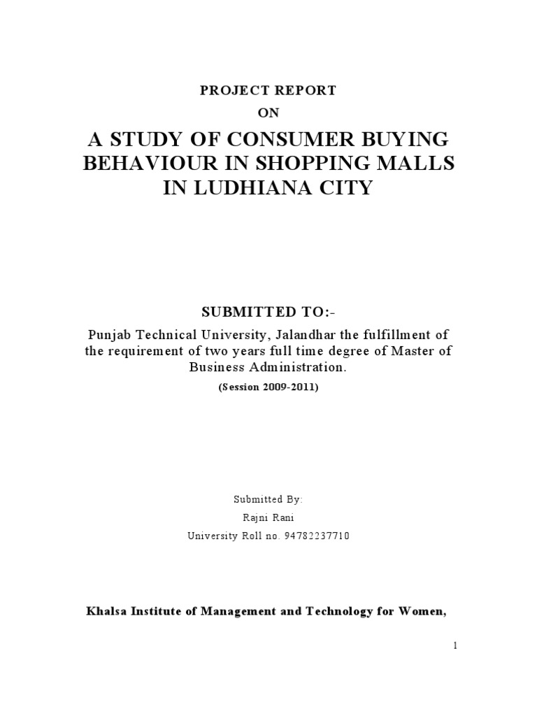 Project Shopping Malls | PDF | Shopping Mall | Retail