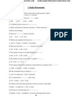 CBSE Class 6 - MCQ Body Movements