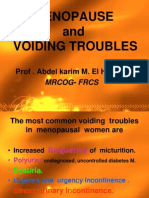 Menopause and Voiding Troubles: Prof - Abdel Karim M. El Hemaly