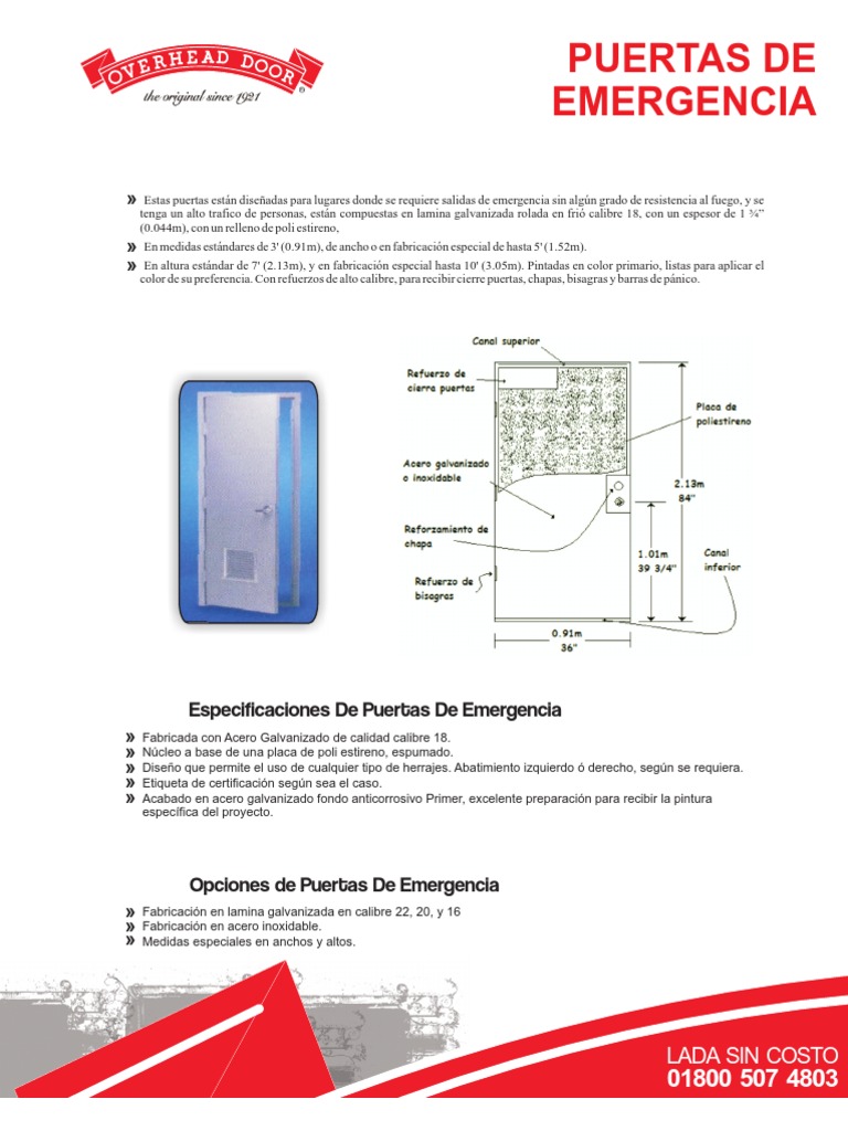 Puerta de Emergencia | Acero | Aluminio | Prueba gratuita de 30 días ...