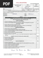 Halliburton: Record PM Meter Reading (Verify Meter Functions Properly)