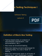 Black-Box Testing Techniques I