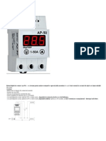 Fisa Tehnica Releu Protectie Curent AP-50a 380049 1027581 F