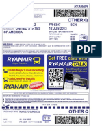 Ryanair Boarding Pass