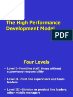 High Performance Development Model: 4 Levels, 8 Competencies & 6 Tools