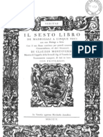 Sexto Libro Madrigales 1614 - Monteverdi