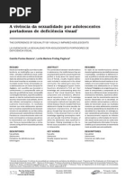 A Vivencia Da Sexualidade Por Adolescentes Com Deficiencia Visual