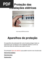Protecção das instalações eléctricas.ppt